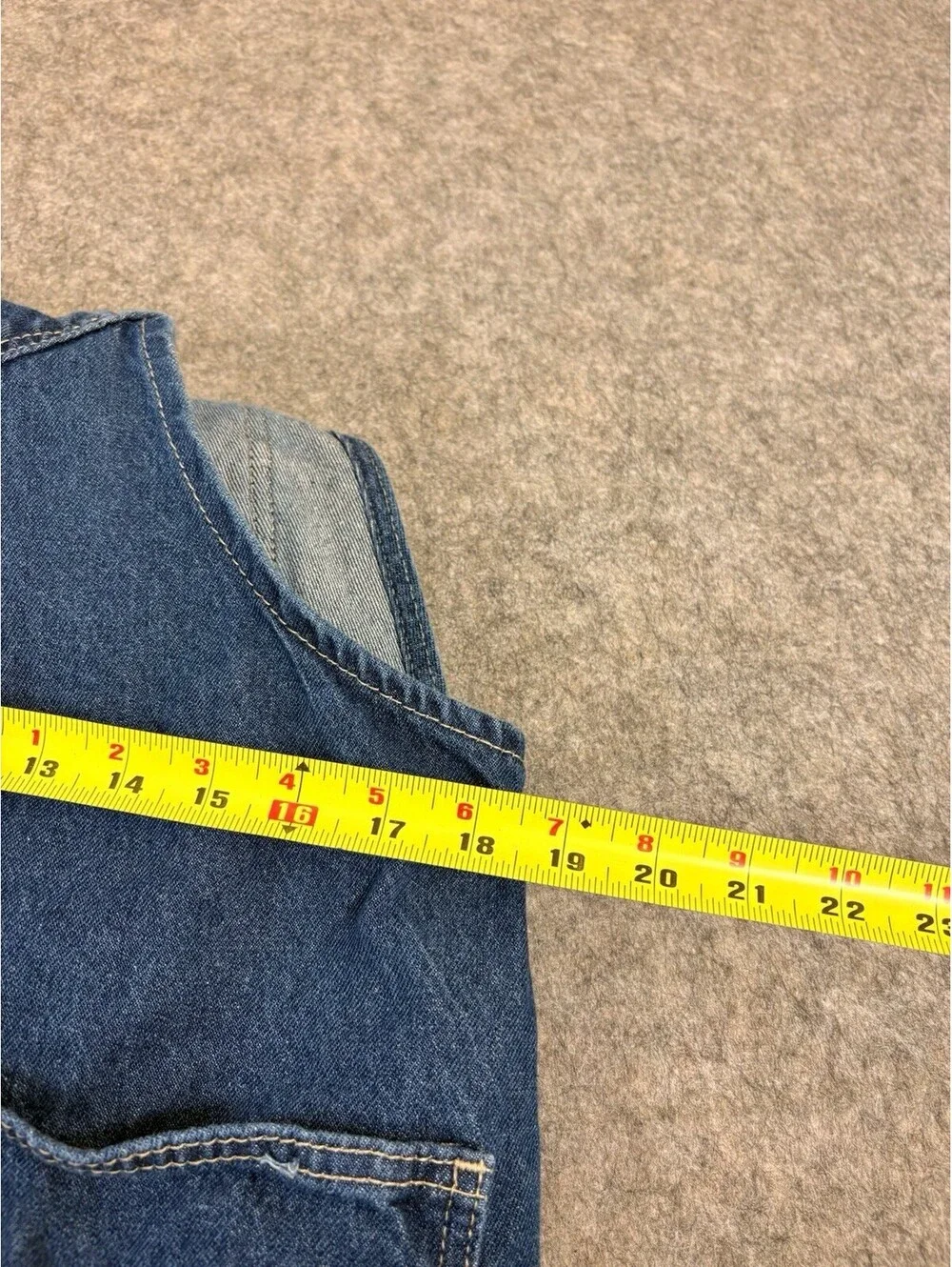Berne Bib Overalls Mens XL Blue Denim Carpenter Workwear Utility